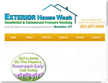 Tablet Screenshot of exteriorhousewash.com